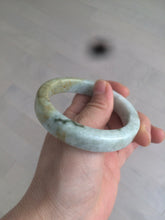 Load image into Gallery viewer, 54.5mm certified Type A 100% Natural light green/brown square Jadeite Jade bangle R103-1760