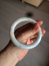 Load image into Gallery viewer, 57.8mm certified 100% natural type A light sunny green/purple/yellow chubby round cut jadeite jade bangle BF36- 9222