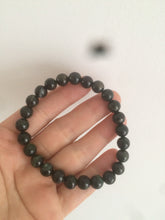 Load image into Gallery viewer, AllaboutjadeCanada.com only. 6.5-7.5mm 100% natural black/blue/green/brown(Wuji, Mocui) jadeite jade beads bracelet AK8 (Add on item, not sale individually. ) .