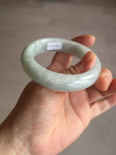 Load image into Gallery viewer, 54.9mm certified 100% natural Type A light green chubby jadeite jade bangle BK76-3784
