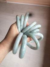 Load image into Gallery viewer, 51/52/54/55.5mm certified Type A 100% Natural light green/brown Jadeite Jade bangle GL11