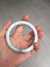 Load image into Gallery viewer, 59mm Certified Type A 100% Natural light green purple yellow (FU LU SHOU) Jadeite Jade bangle BM86-4497