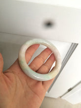 Load image into Gallery viewer, 57.8mm certified 100% natural type A light sunny green/purple/yellow chubby round cut jadeite jade bangle BF36- 9222