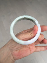 Load image into Gallery viewer, 59mm Certified Type A 100% Natural light green purple yellow (FU LU SHOU) Jadeite Jade bangle BM86-4497