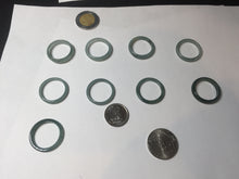 Load image into Gallery viewer, 17.7mm 7 1/2 100% natural type A icy watery green/blue icy watery Guatemala jadeite jade band ring group BP77