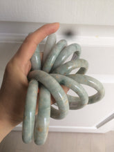 Load image into Gallery viewer, 51/52/54/55.5mm certified Type A 100% Natural light green/brown Jadeite Jade bangle GL11