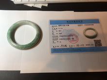 Load image into Gallery viewer, 55.6 mm Certified type A 100% Natural sunny green/white Jadeite bangle AY83-3466