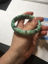 Load image into Gallery viewer, 57mm certified 100% natural sunny green/dark green/white jadeite jade bangle AD117-6634