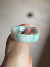Load image into Gallery viewer, 52.5mm Certified type A 100% Natural sunny green/purple/white square Jadeite Jade bangle AX45-4714