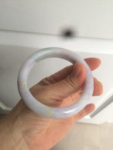 Load image into Gallery viewer, 57.2mm certified type A 100% Natural purple/green/yellow(FU LU Shou) Jadeite Jade bangle AS69-4007