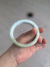 Load image into Gallery viewer, 59.5mm certified Type A 100% Natural light green/brown square Jadeite Jade bangle R101-1758