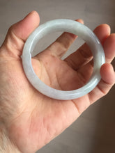 Load image into Gallery viewer, 56.3mm certified 100% natural Type A light green purple jadeite jade bangle Bk75-3785