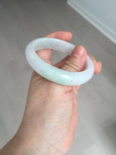 Load image into Gallery viewer, 50mm certified 100% natural Type A icy watery sunny green white red oval jadeite jade bangle BP48-9354