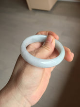 Load image into Gallery viewer, 50mm Type A 100% Natural light green/purple oval Jadeite Jade bangle BM70