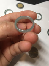 Load image into Gallery viewer, 17.7mm 7 1/2 100% natural type A icy watery green/blue icy watery Guatemala jadeite jade band ring group BP77
