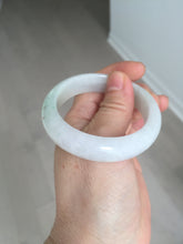 Load image into Gallery viewer, 50mm certified 100% natural Type A icy watery sunny green white red oval jadeite jade bangle BP48-9354