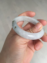 Load image into Gallery viewer, 46mm Certified Type A 100% Natural icy watery light green white clear Jadeite Jade bangle BS88-6685