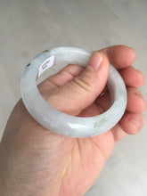 Load image into Gallery viewer, 46mm Certified Type A 100% Natural icy watery light green white clear Jadeite Jade bangle BS88-6685