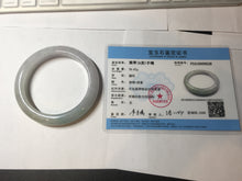 Load image into Gallery viewer, 60.4mm certified Type A 100% Natural icy watery light green/purple Jadeite Jade bangle BF145-9528