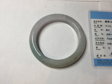 Load image into Gallery viewer, 60.4mm certified Type A 100% Natural icy watery light green/purple Jadeite Jade bangle BF145-9528