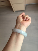 Load image into Gallery viewer, 56.3mm certified 100% natural Type A light green purple jadeite jade bangle Bk75-3785