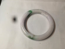 Load image into Gallery viewer, 57mm certified 100% natural sunny green/white/purple jadeite jade bangle AX92-5423