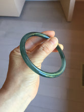Load image into Gallery viewer, 59.8mm Certified Type A 100% Natural light green/blue/gray Guatemala slim round cut Jadeite bangle PJ16-9684
