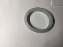 Load image into Gallery viewer, 50mm Type A 100% Natural light green/purple oval Jadeite Jade bangle BM70