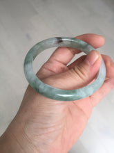 Load image into Gallery viewer, 51.8mm certified Type A 100% Natural icy watery light green/red oval Jadeite Jade bangle BQ9-3799