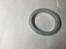 Load image into Gallery viewer, 50mm Type A 100% Natural light green/purple oval Jadeite Jade bangle BM70