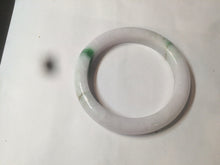 Load image into Gallery viewer, 57mm certified 100% natural sunny green/white/purple jadeite jade bangle AX92-5423