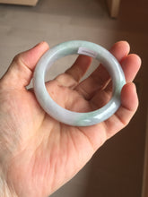 Load image into Gallery viewer, 52.7mm certified 100% natural Type A light green/purple jadeite jade bangle PE10-0323
