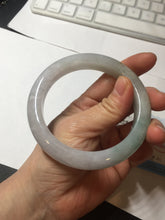 Load image into Gallery viewer, 60.4mm certified Type A 100% Natural icy watery light green/purple Jadeite Jade bangle BF145-9528