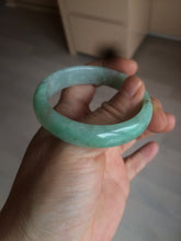 Load image into Gallery viewer, 50.5mm Certified Type A 100% Natural sunny apple green/red oval Jadeite Jade bangle BG61-0174