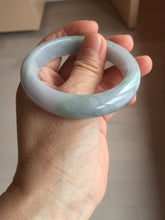 Load image into Gallery viewer, 52.7mm certified 100% natural Type A light green/purple jadeite jade bangle PE10-0323