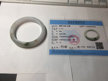 Load image into Gallery viewer, 57.7mm Certified 100% natural Type A dark green white gray purple brown jadeite jade bangle AD119-3012