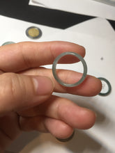 Load image into Gallery viewer, 17.7mm 7 1/2 100% natural type A icy watery green/blue icy watery Guatemala jadeite jade band ring group BP77