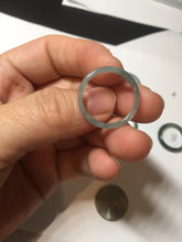 Load image into Gallery viewer, 17.7mm 7 1/2 100% natural type A icy watery green/blue icy watery Guatemala jadeite jade band ring group BP77