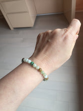 Load image into Gallery viewer, 5.7-6mm size 52-56mm 100% natural type A green/yellow/brown/white jadeite jade beads bracelet PB74