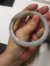 Load image into Gallery viewer, 57.7mm Certified 100% natural Type A dark green white gray purple brown jadeite jade bangle AD119-3012