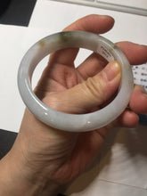 Load image into Gallery viewer, 57.7mm Certified 100% natural Type A dark green white gray purple brown jadeite jade bangle AD119-3012