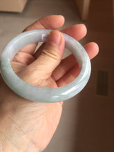 Load image into Gallery viewer, 57.5mm certified 100% natural Type A light green/purple jadeite jade bangle PE9-0311