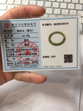 Load image into Gallery viewer, 55mm Certified 100% Natural Deep Pine Green/Black "Serene Ember Forest" Nephrite (red-skin nephrite 红皮碧玉) Bangle HT168-19-6175