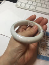 Load image into Gallery viewer, 58.8mm Certified Type A 100% Natural white/ green Jadeite Jade bangle PA3-3512 ($29.99 group)