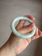 Load image into Gallery viewer, 51.5mm 100% natural Type A green/purple/yellow(FU LU SHOU) chubby jadeite jade bangle BK73-5807