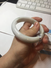 Load image into Gallery viewer, 58.8mm Certified Type A 100% Natural white/ green Jadeite Jade bangle PA3-3512 ($29.99 group)