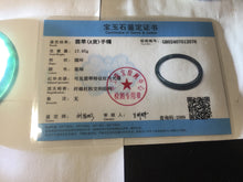 Load image into Gallery viewer, 56.2mm Certified Type A 100% Natura dark blue/green/gray/black Guatemala slim round cut Jadeite bangle PJ106-2076
