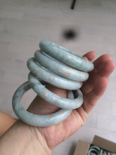 Load image into Gallery viewer, 51/52/54/55.5mm certified Type A 100% Natural light green/brown Jadeite Jade bangle GL11
