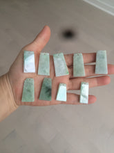 Load image into Gallery viewer, 100% Natural type A icy watery light green/sunny green Jadeite Jade safe and sound pendant BF97