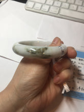 Load image into Gallery viewer, 58.8mm Certified Type A 100% Natural white/ green Jadeite Jade bangle PA3-3512 ($29.99 group)